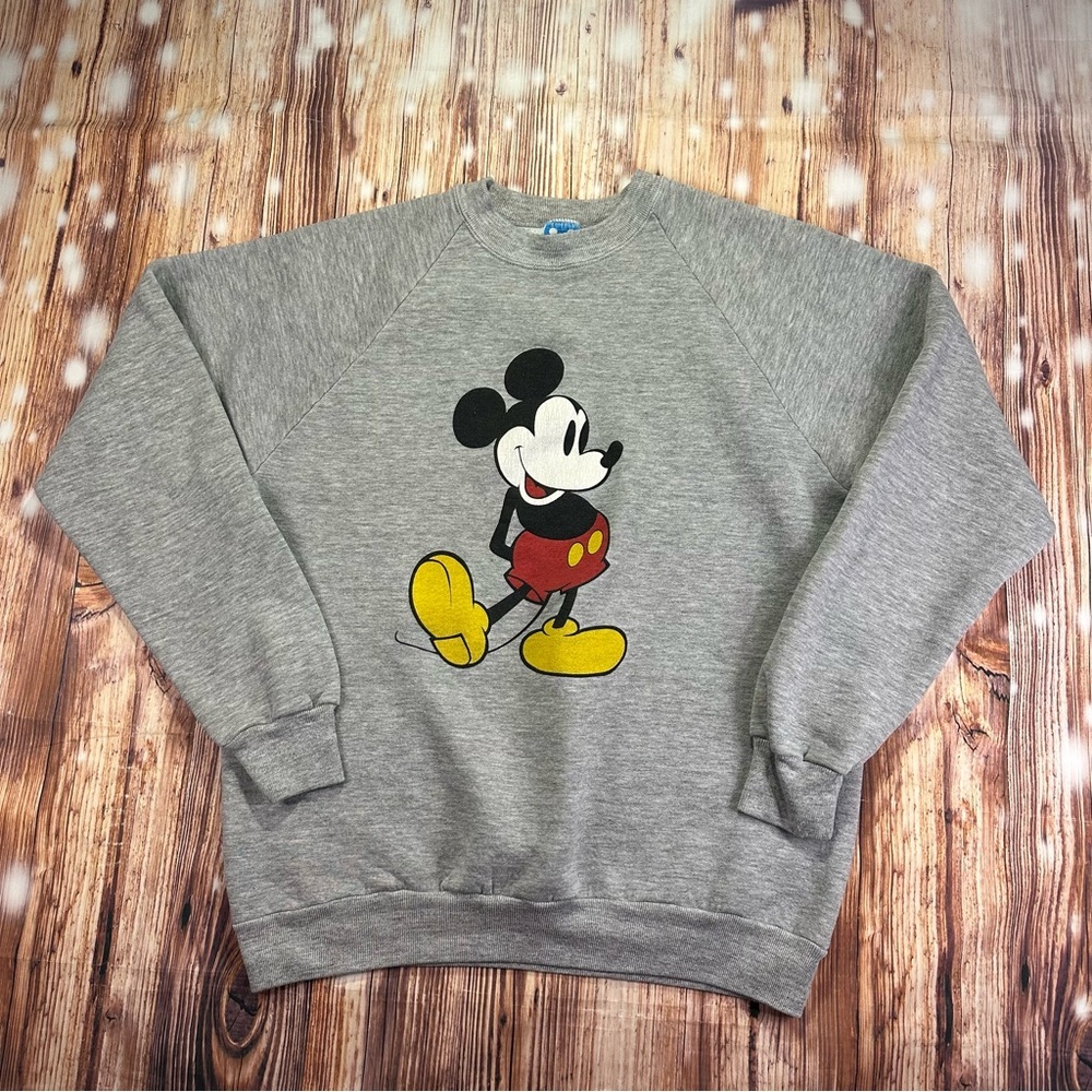 Vintage Mickey Mouse 80s Sweatshirt Classic Walt Disney Size XL